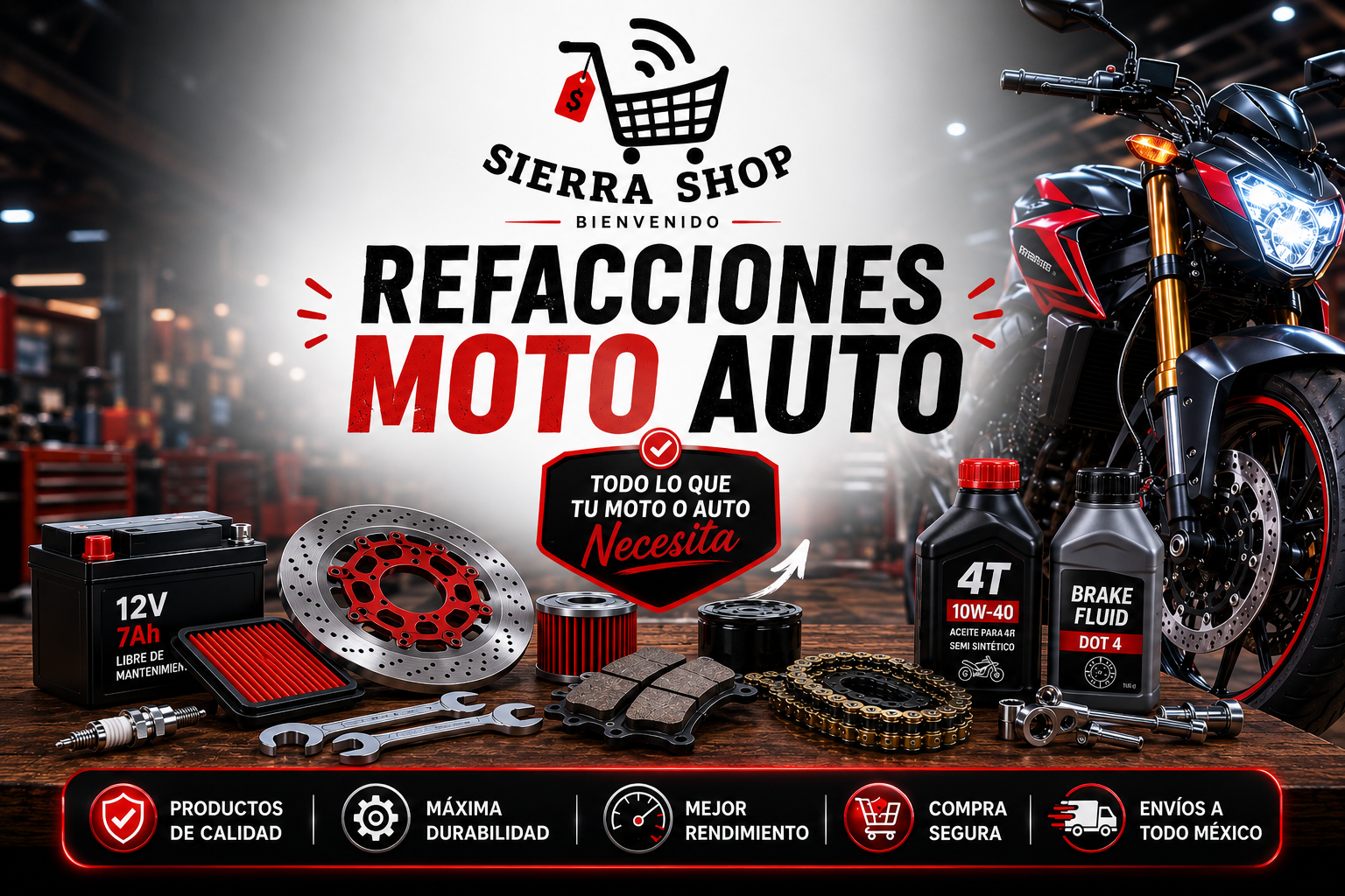 Refacciones moto auto