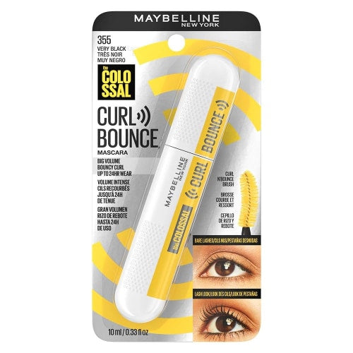 MAYBELLINE THE COLOSSAL CURL BOUNCE MASCARA #355 VERY BLACK