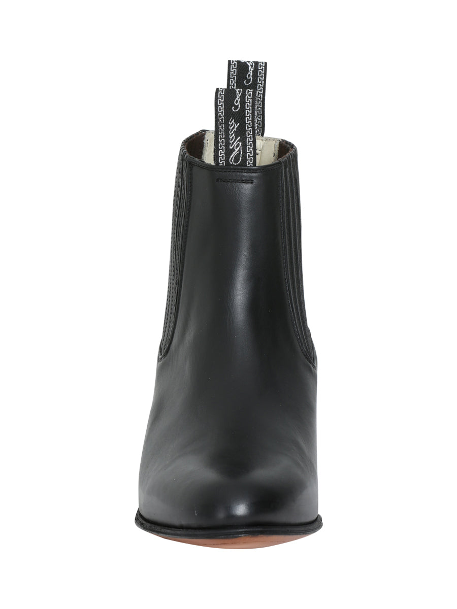 Botín Vaquero de Hombre El General Charro Tobillo Color Negro 232