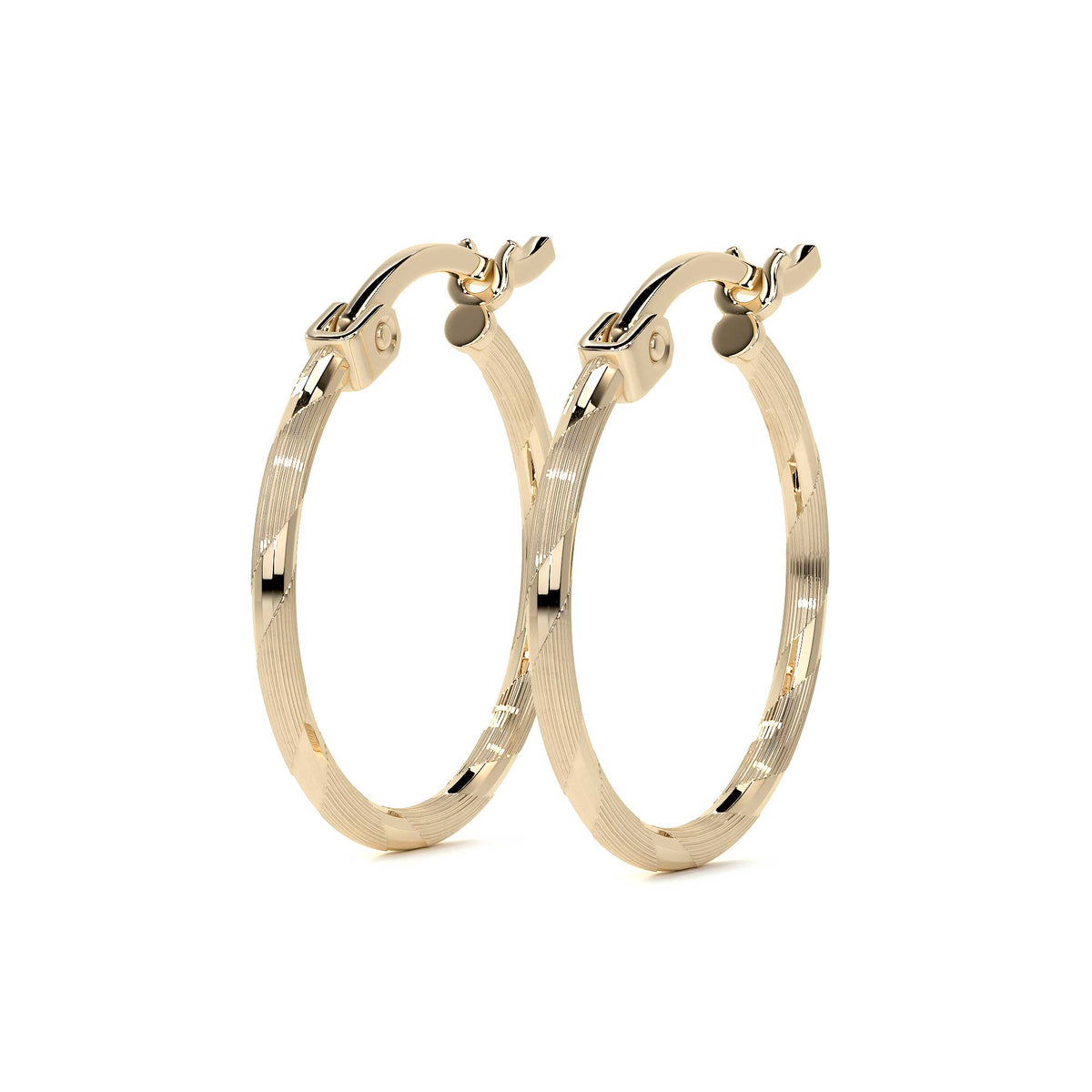 Arete Arracada Con Diamantado Cordon Blue De Oro