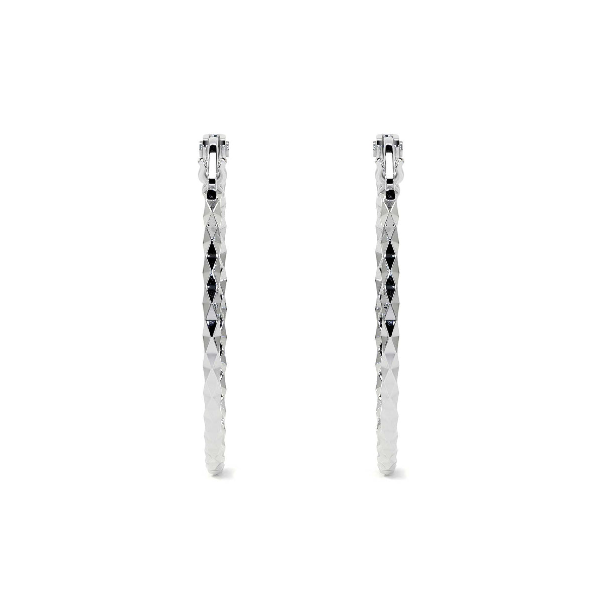 Arete Arracada Diamantada De Plata Ley 925 Para Mujer Confeti