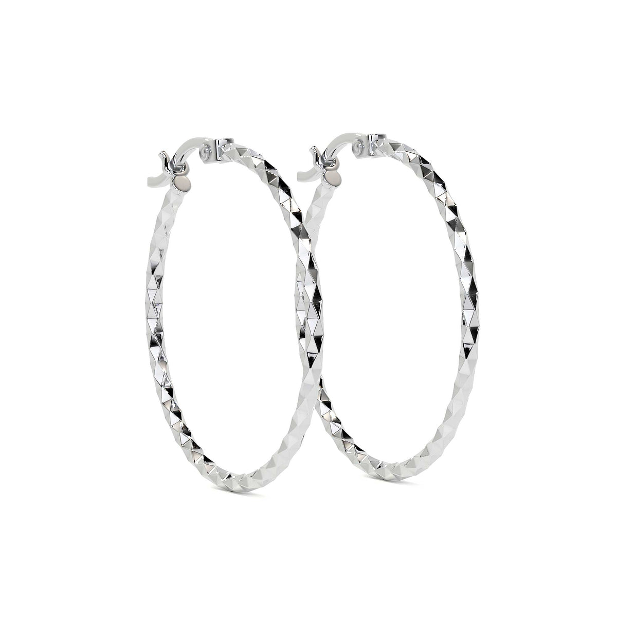 Arete Arracada Diamantada De Plata Ley 925 Para Mujer Confeti