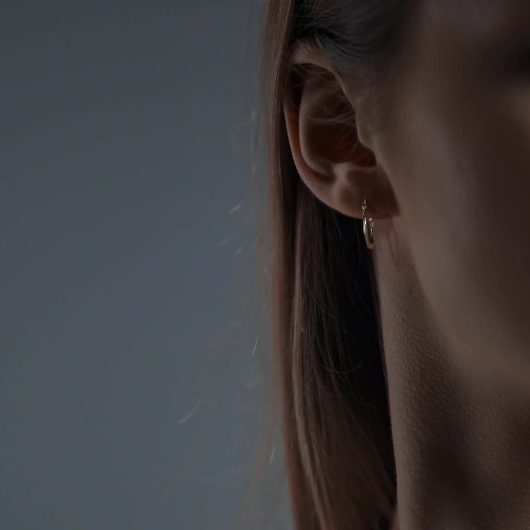 Arete Arracada De Oro De 14k Diamantada Estilo Torsal