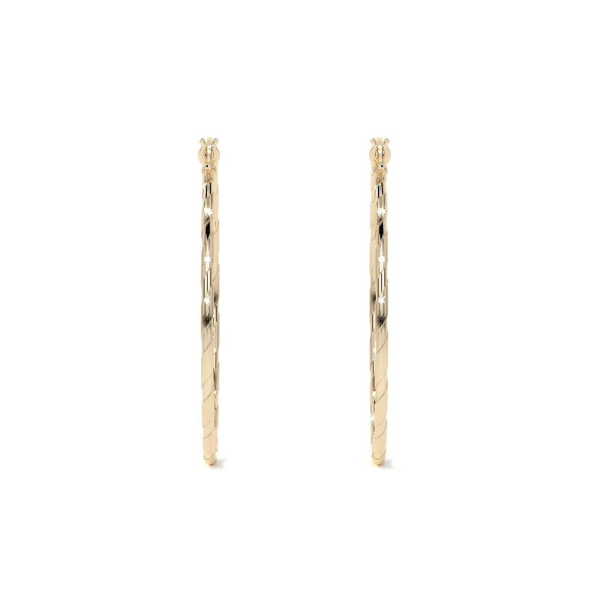 Arete Arracada Con Diamantado Cordon Blue De Oro