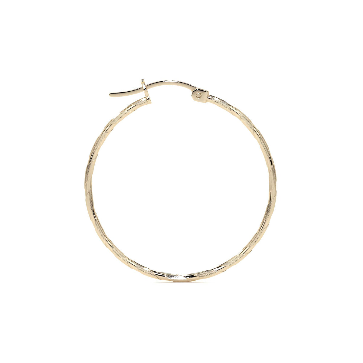 Arete Arracada Con Diamantado Cordon Blue De Oro