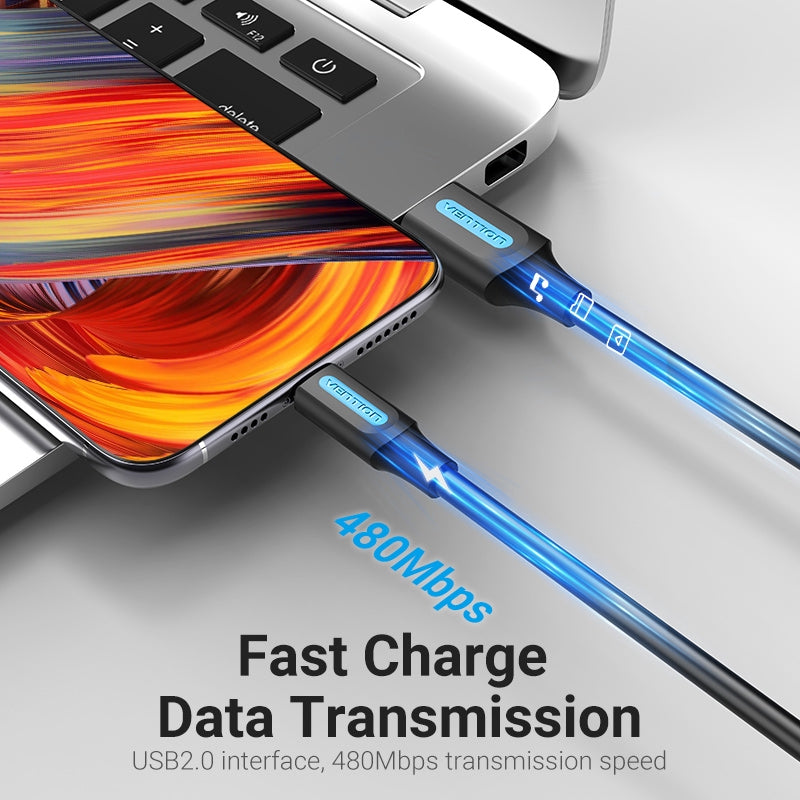 Vention 5A Tipo C Cable De Carga Rápida De Alta Velocidad 480Mbps