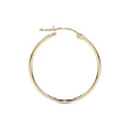 Arete Arracada Lisa Para Mujer De Oro Puro De 14k