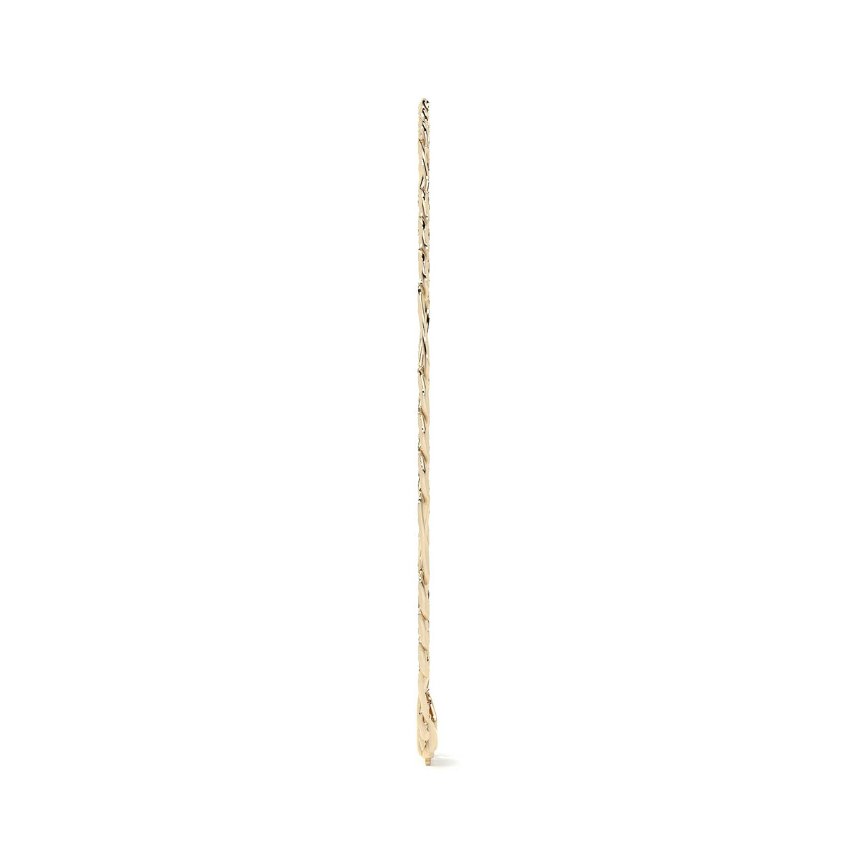 Cadena Italiana Figaro Solida De 10 Quilates 5.3 Mm, 55 Cm