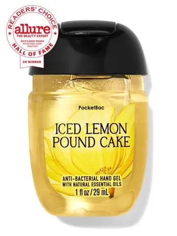 BATH &amp; BODY WORKS GEL ANTIBACTERIAL "ICED LEMON POUND CAKE"