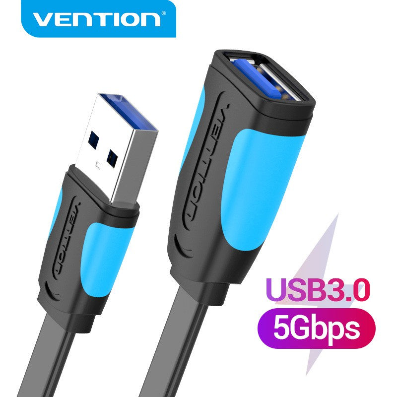 Vention Cable De Extensión Plana USB 3.0 Macho A Hembra Extensor De Datos