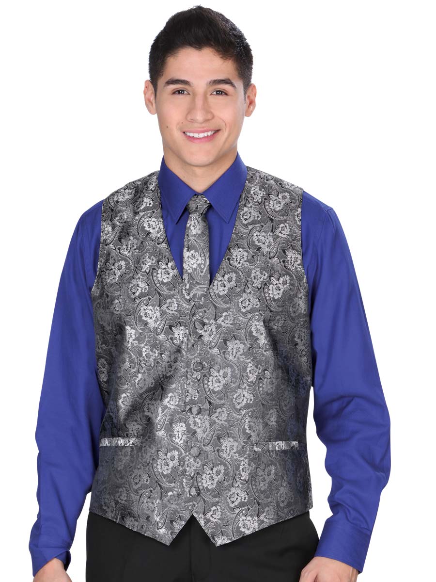 Vestido de Hombre El General SS15-JS1 en 100% Poliéster Color Plata 34138