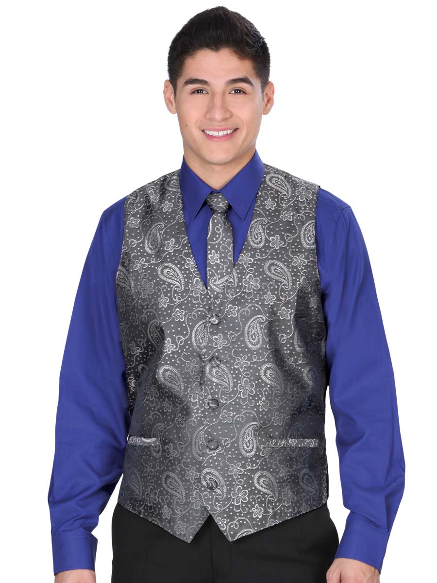 Vestido de Hombre El General SS15-JS2 en 100% Poliéster Color Plata 34141