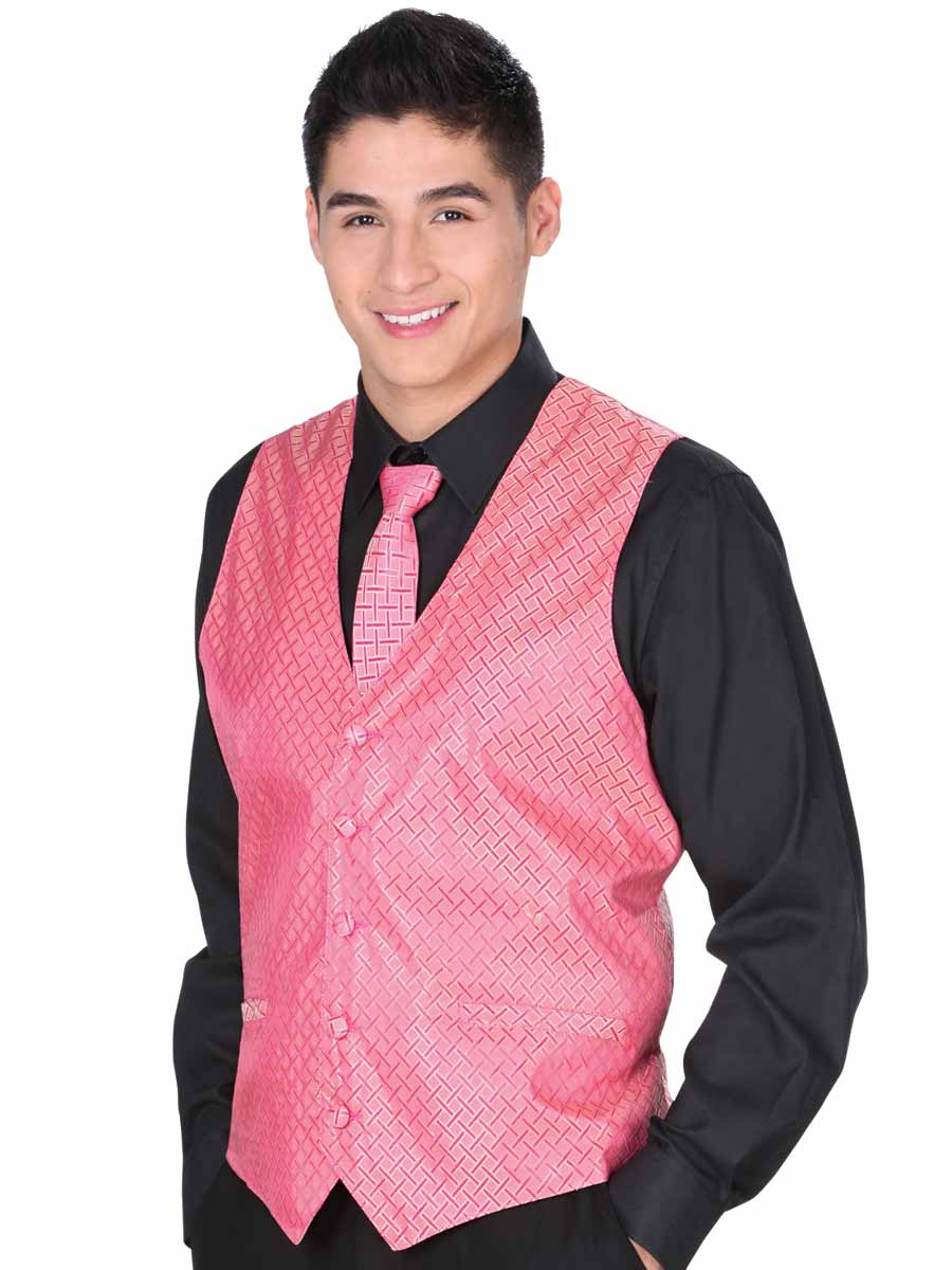Chaleco de Hombre El General SS15-JS5 en 100% Poliéster Color Rosa 34154
