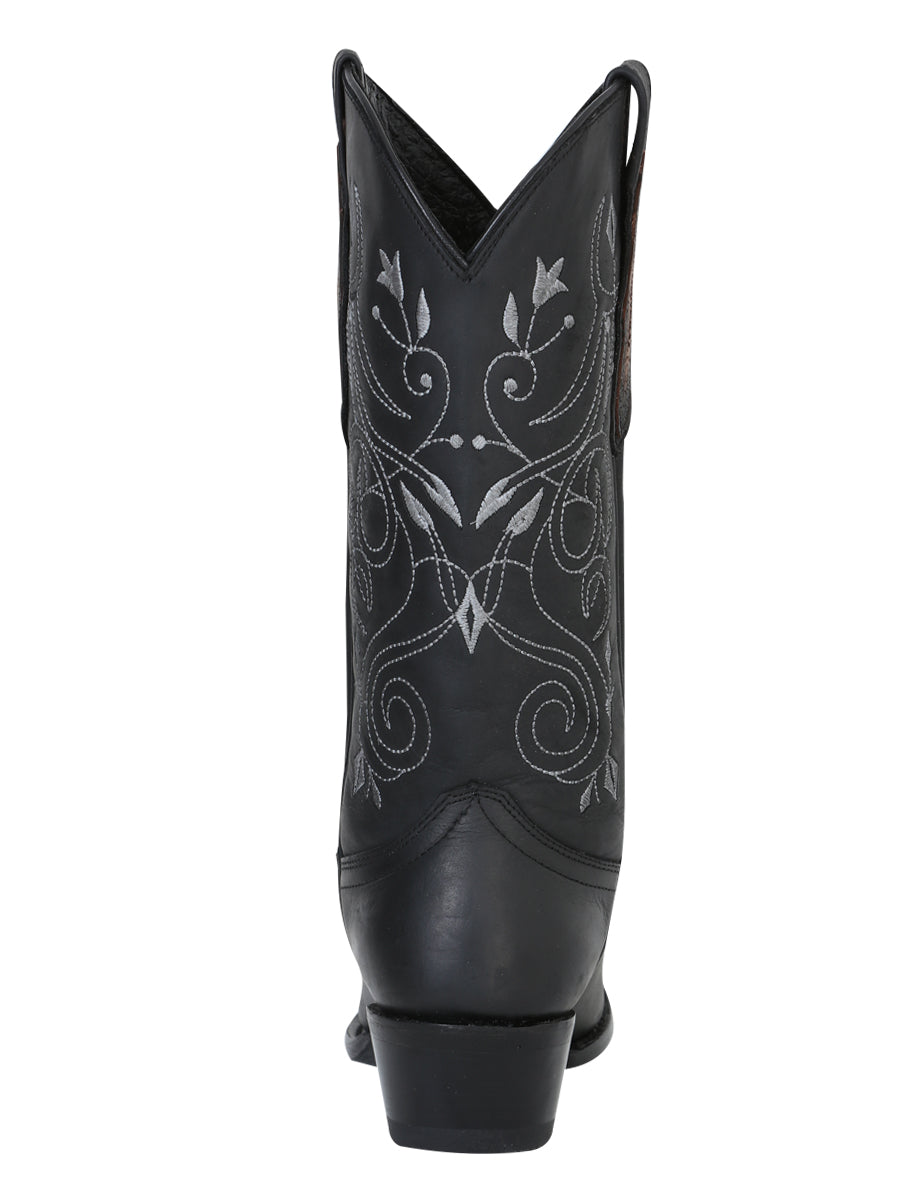 Bota Vaquera de Mujer El General en Piel Crazy Color Negro 34514