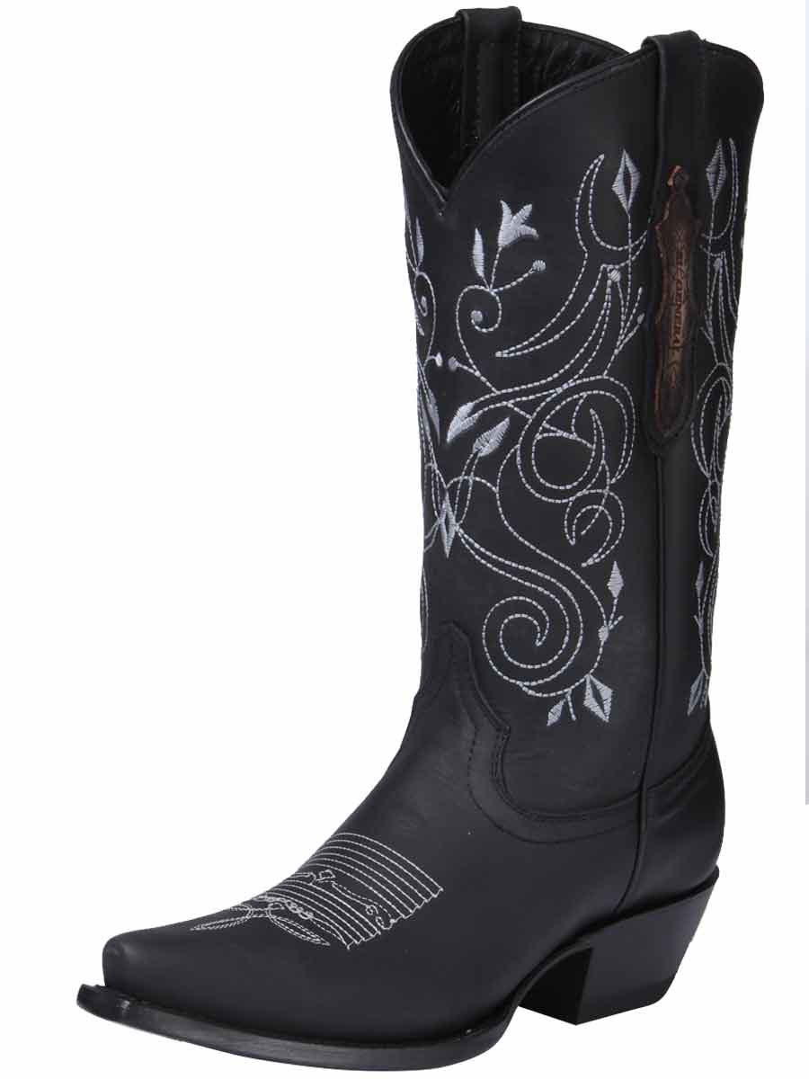 Bota Vaquera de Mujer El General en Piel Crazy Color Negro 34514