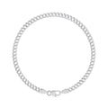 Pulsera De Plata 925 Barbada 18cm Calibre 3.2mm Italiana