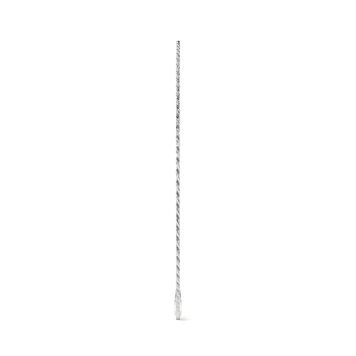 Pulsera De Plata 925 Barbarada 18cm Calibre 3.2mm Italiana
