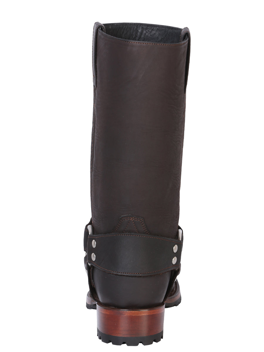 Bota Vaquera de Hombre El General en Piel Crazy Color Chocolate 40673