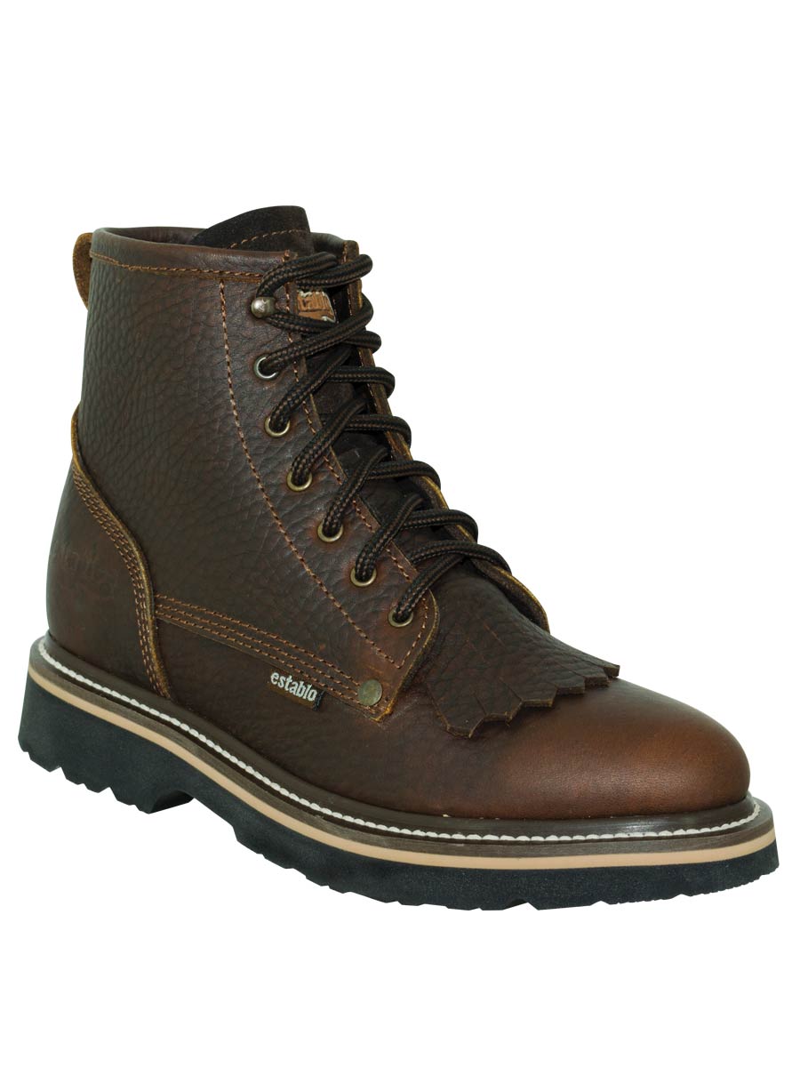 Bota de Mujer El General Trabajo en Piel Color Café 40964