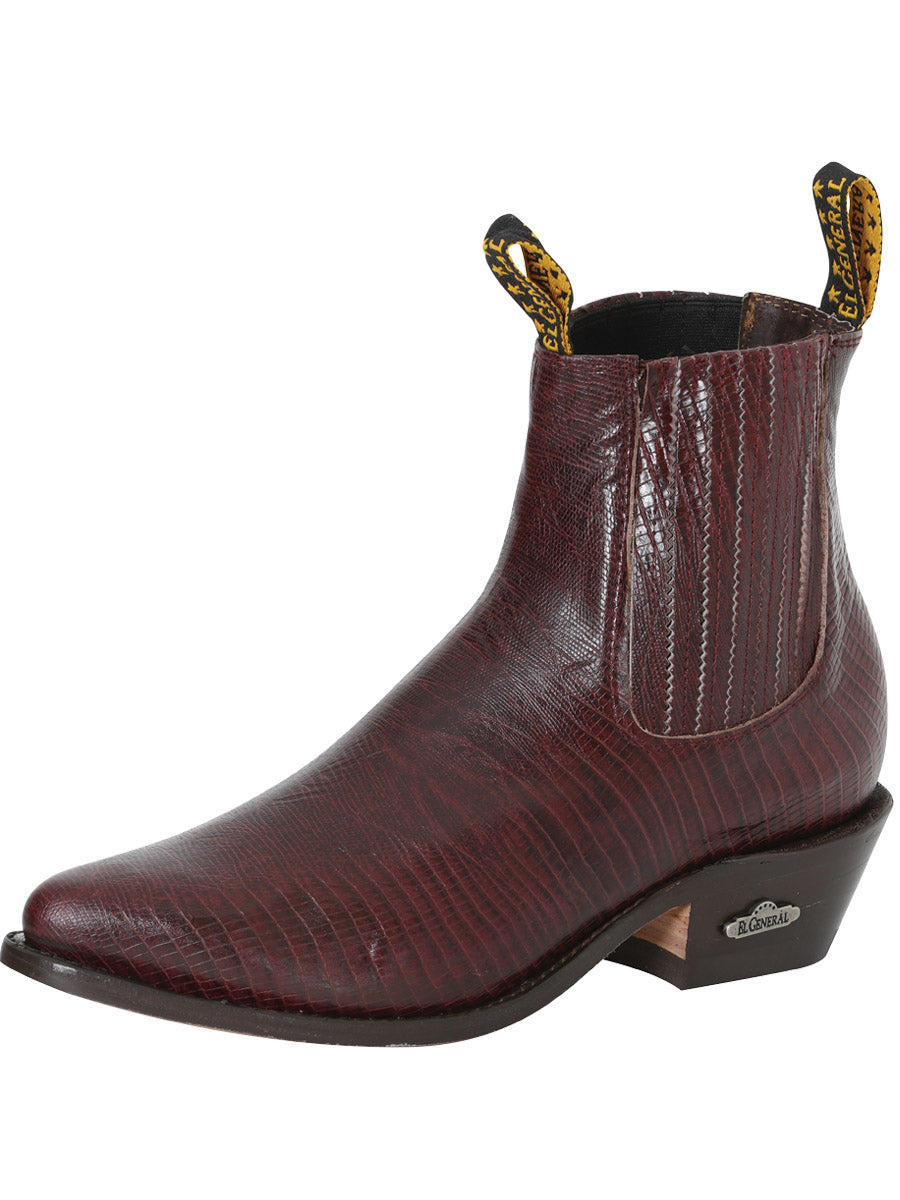 Bota Vaquera de Hombre El General Vaquero/a en Piel Color Vino 41495