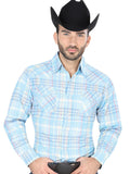 Camisa Vaquera de Hombre El General S2018-5 Manga Larga Casual en 60% Algodón 40% Poliéster Color Azul 41704
