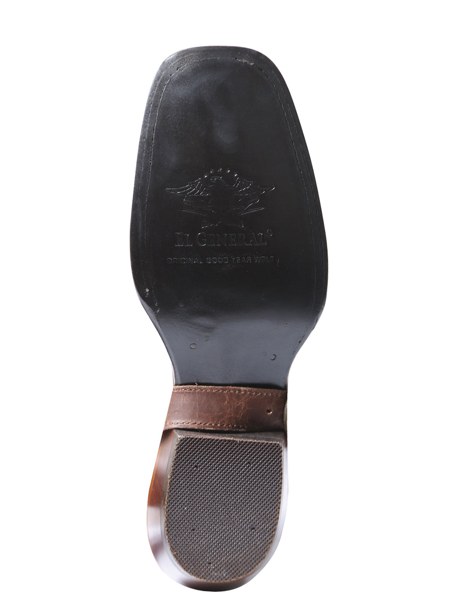 Bota Vaquera de Mujer El General Rodeo en Piel Bovino Color Tan 41783