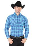 Camisa Vaquera de Hombre El General 2019-84 Manga Larga Casual en 55% Algodón 45% Poliéster Color Azul 42484