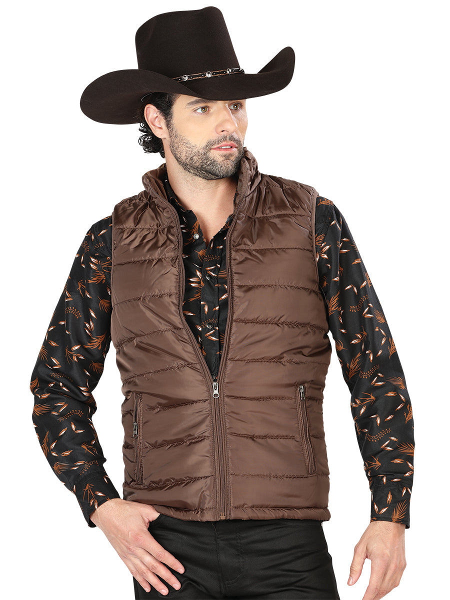 Chaleco de Hombre El General 2019-211 Casual en 100% Poliéster Color Café 42556