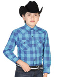 Camisa Vaquera de Niño El General 2019-119 en 55% Algodón 45% Poliéster Color Azul 42560
