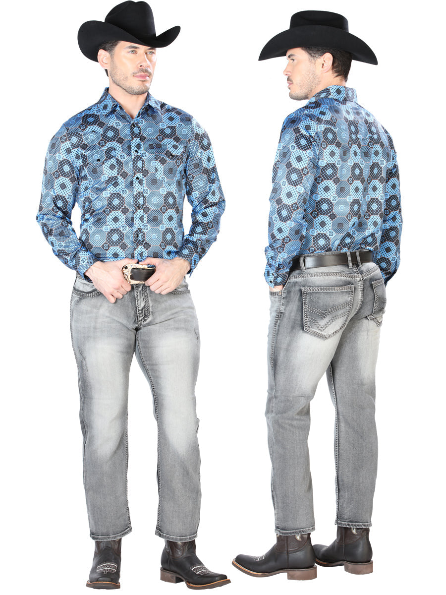 Pantalón de Mezclilla de Hombre El Señor de los Cielos BP-1103 en 97% Algodón 3% Spandex 42856