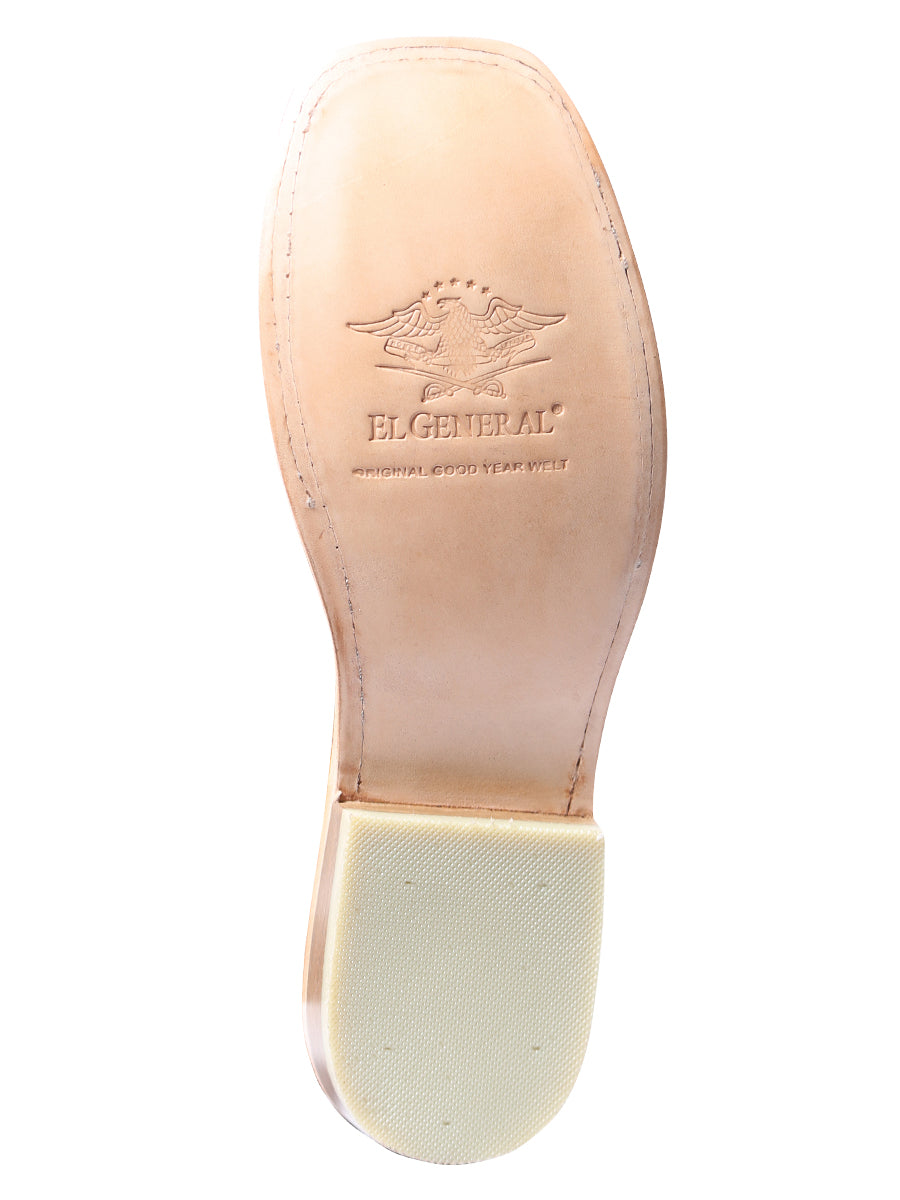 Bota Vaquera de Hombre El General Rodeo en Piel Bovino Color Miel 43009