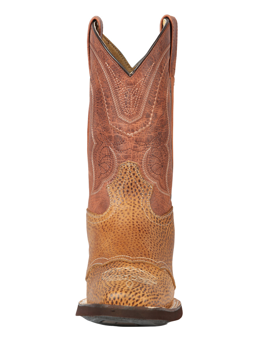 Bota Vaquera de Hombre El General Rodeo en Piel Bovino Color Miel 43012