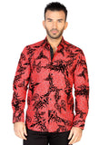 Camisa Vaquera de Hombre El General FL-03 Casual en 100% MODAL Color Rojo 43134