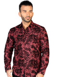 Camisa Vaquera de Hombre El General FL-04 Casual en 100% MODAL Color Azul Marino 43140
