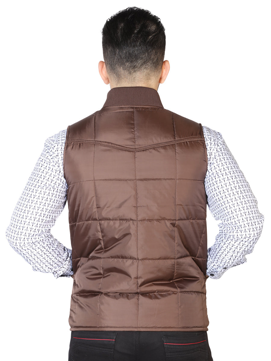 Chaleco de Hombre El General 2019-173 Casual en 100% Poliéster Color Café 43160
