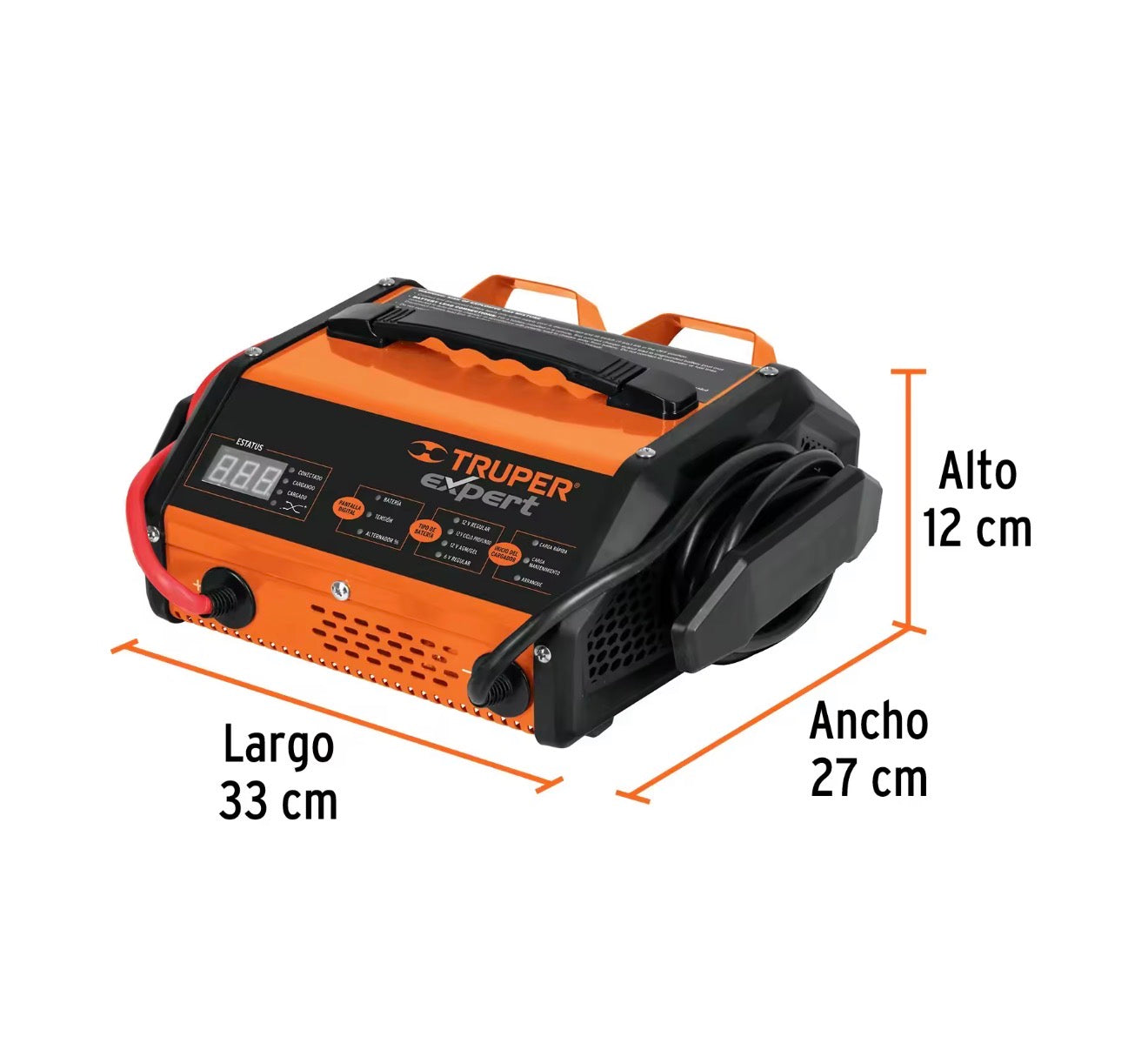 Cargador de batería automático con arrancador TRUPER Expert