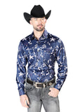 Camisa Vaquera de Hombre El General Manga Larga Casual Color Negro 43932