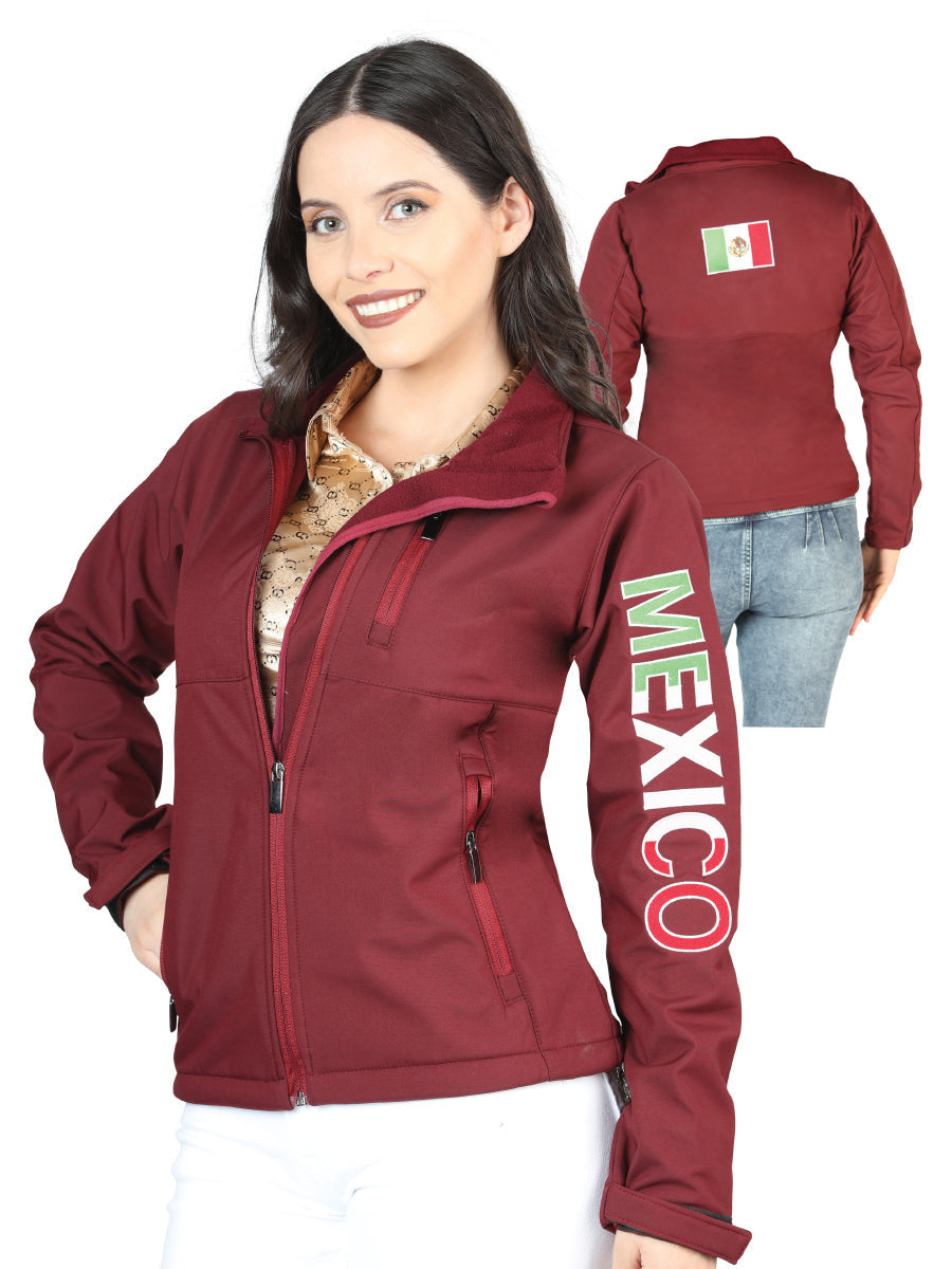 Chamarra de Mujer El General en 100% Poliéster Color Vino 44132