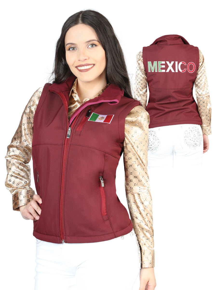 Chaleco de Mujer El General en 100% Poliéster Color Vino 44135
