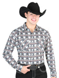 Camisa Vaquera de Hombre El General Manga Larga Broche Casual en 65% Poliéster 35% Algodón Color Gris/Khaki 44308