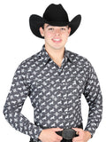 Camisa Vaquera de Hombre El General Manga Larga Broche Casual en 65% Poliéster 35% Algodón Color Blanco 44320