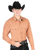 Camisa Vaquera de Hombre El General Manga Larga Broche Casual en 65% Poliéster 35% Algodón Color Café 44328