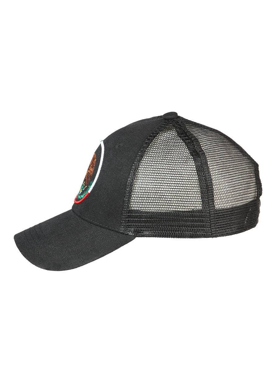 Sombrero Vaquero de Hombre El General México-escudo en Tela Color Negro/Tricolor 44375