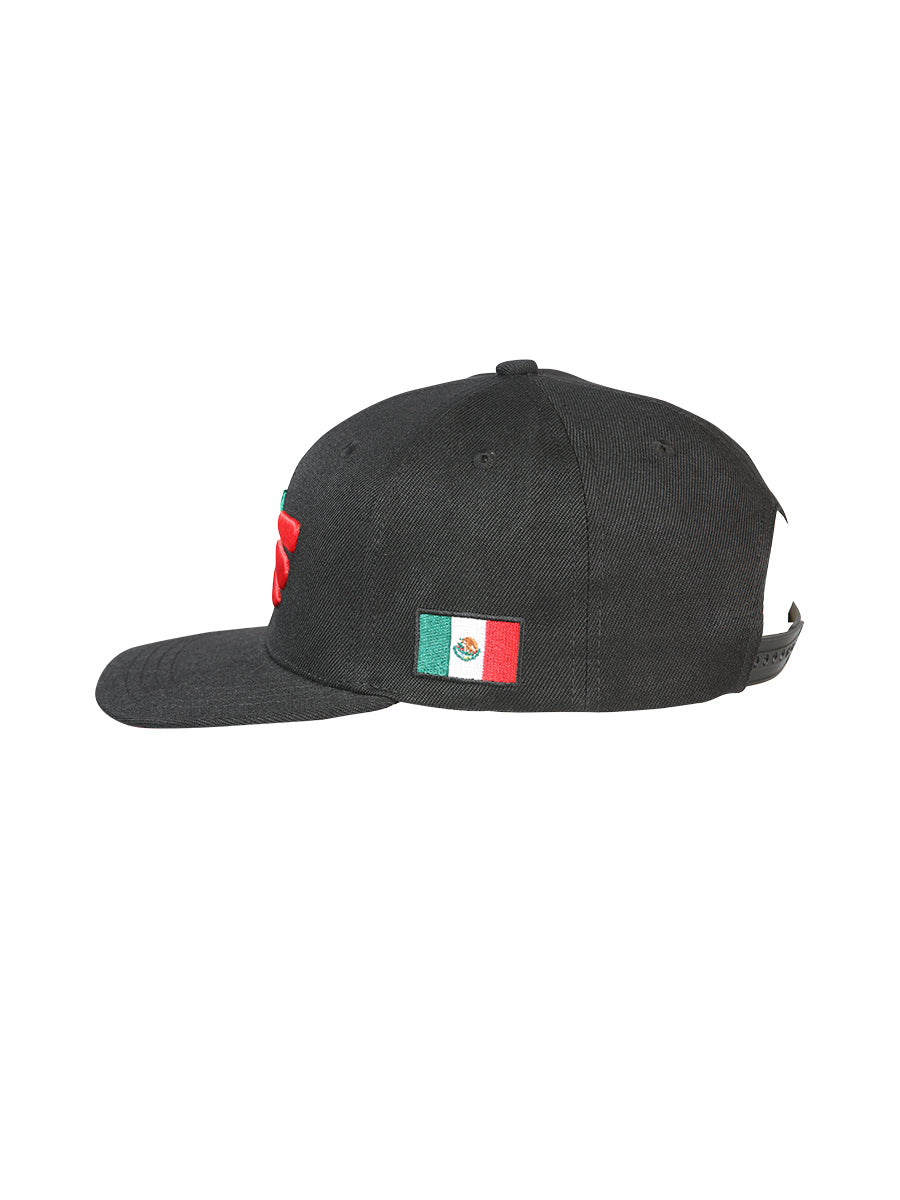 Sombrero Vaquero de Hombre El General en Tela Color Negro/Tricolor 44376