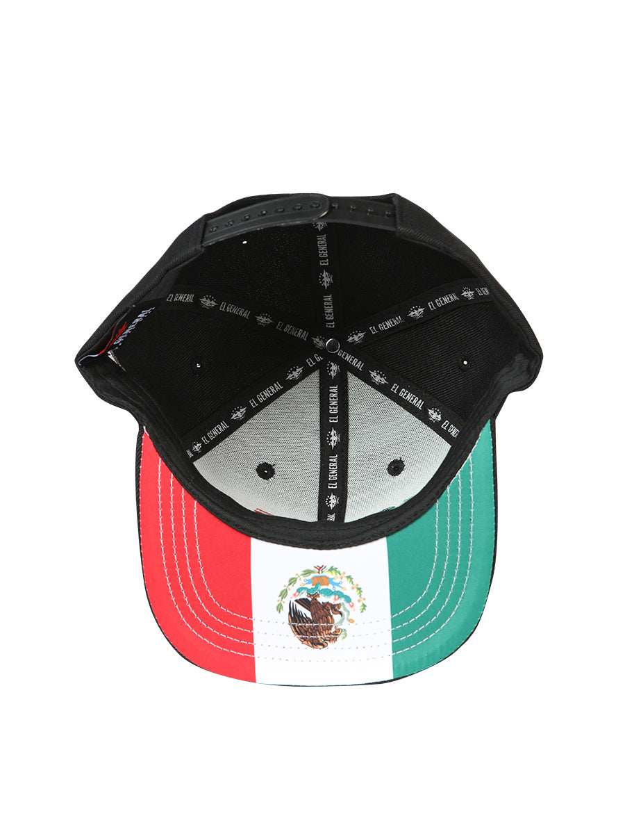 Sombrero Vaquero de Hombre El General en Tela Color Negro/Tricolor 44376