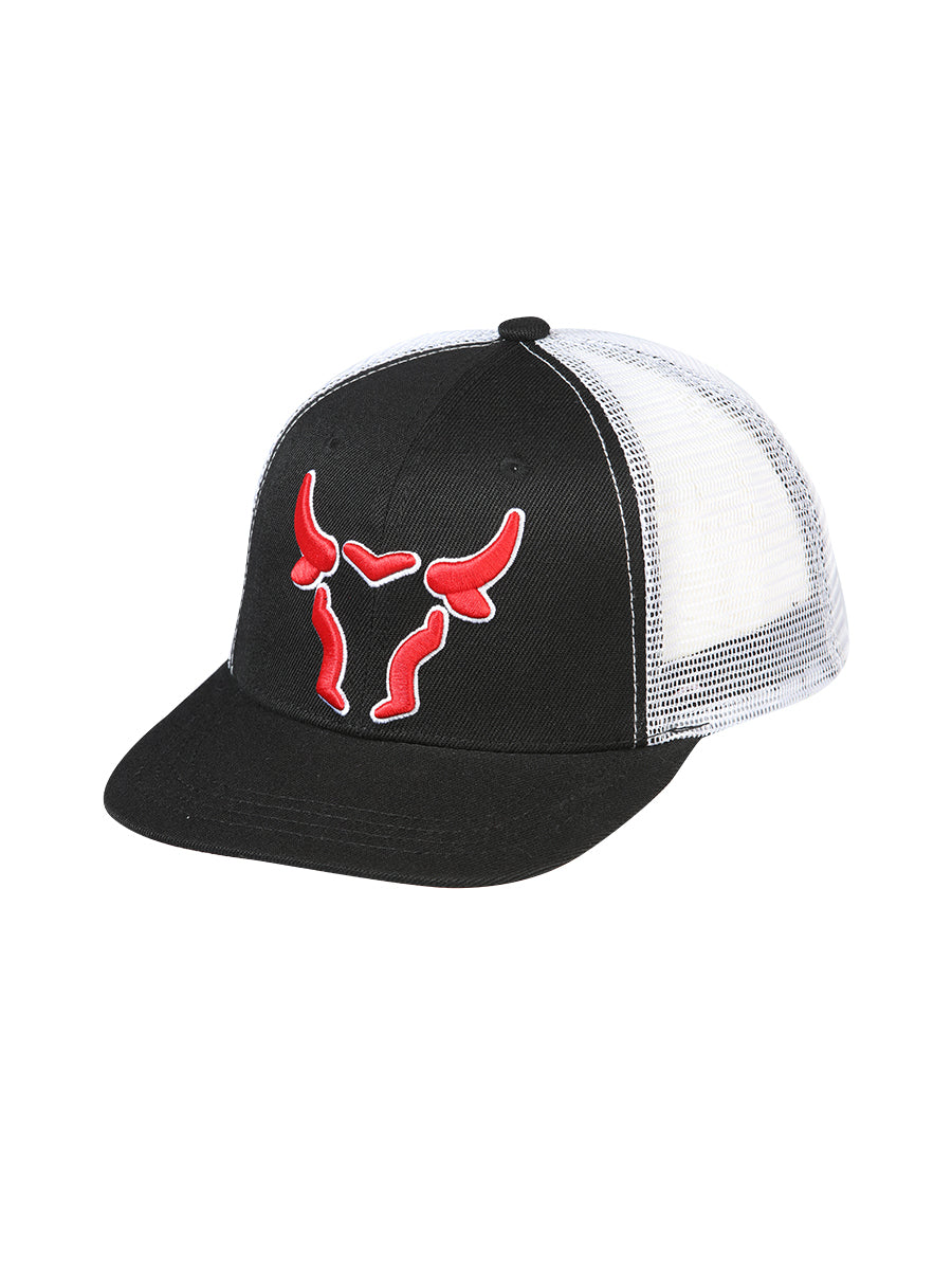 Sombrero Vaquero de Hombre El General en Tela Color Negro/Blanco 44377