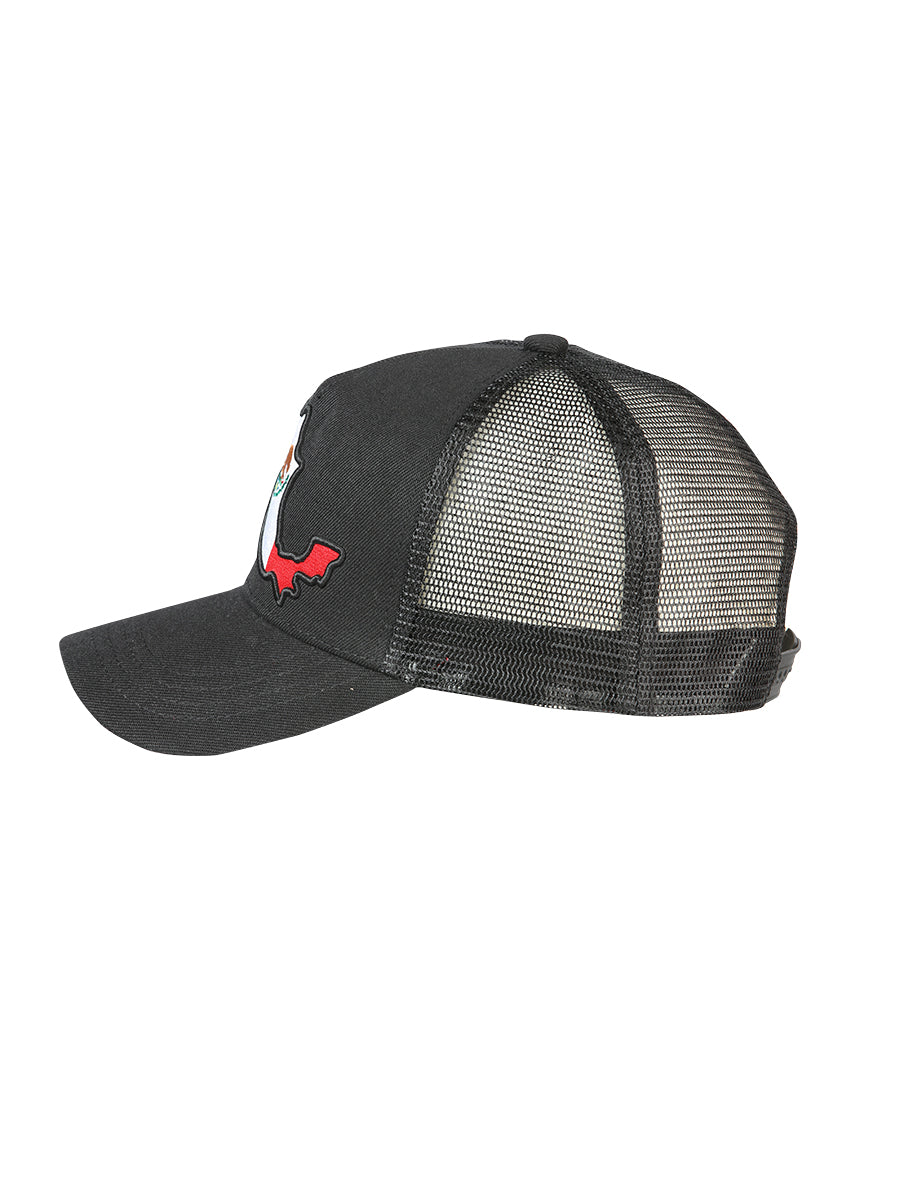 Sombrero Vaquero de Hombre El General en Tela Color Negro/Tricolor 44381