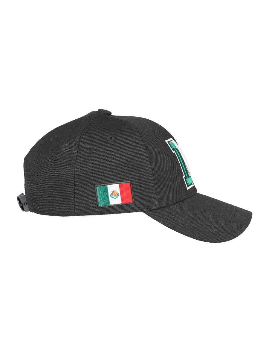 Sombrero Vaquero de Hombre El General en Tela Color Negro/Tricolor 44384