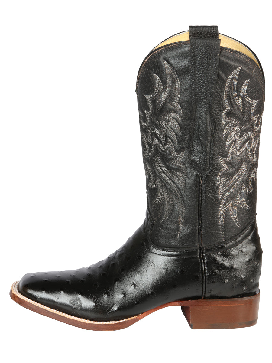 Bota Vaquera de Hombre El Señor de los Cielos Rodeo en Piel Color Negro 44935