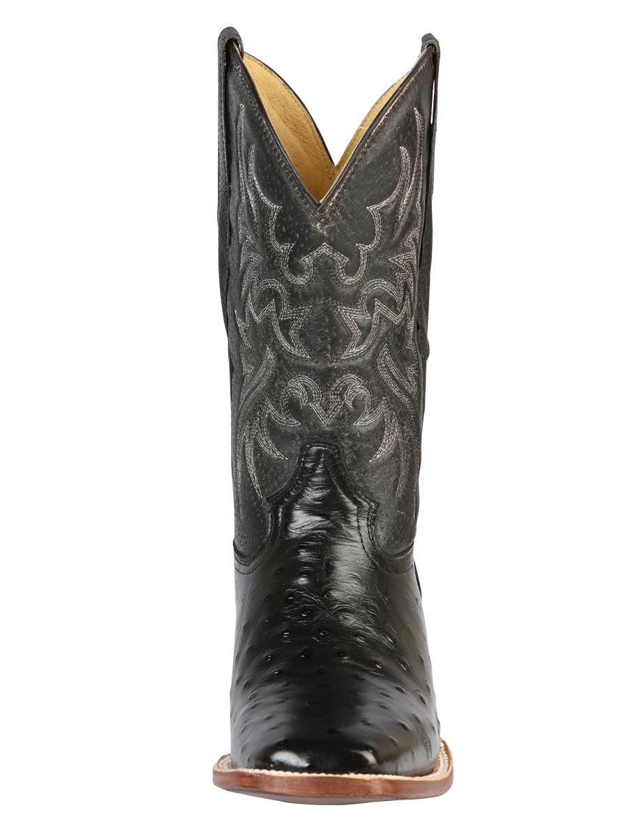 Bota Vaquera de Hombre El Señor de los Cielos Rodeo en Piel Color Negro 44935